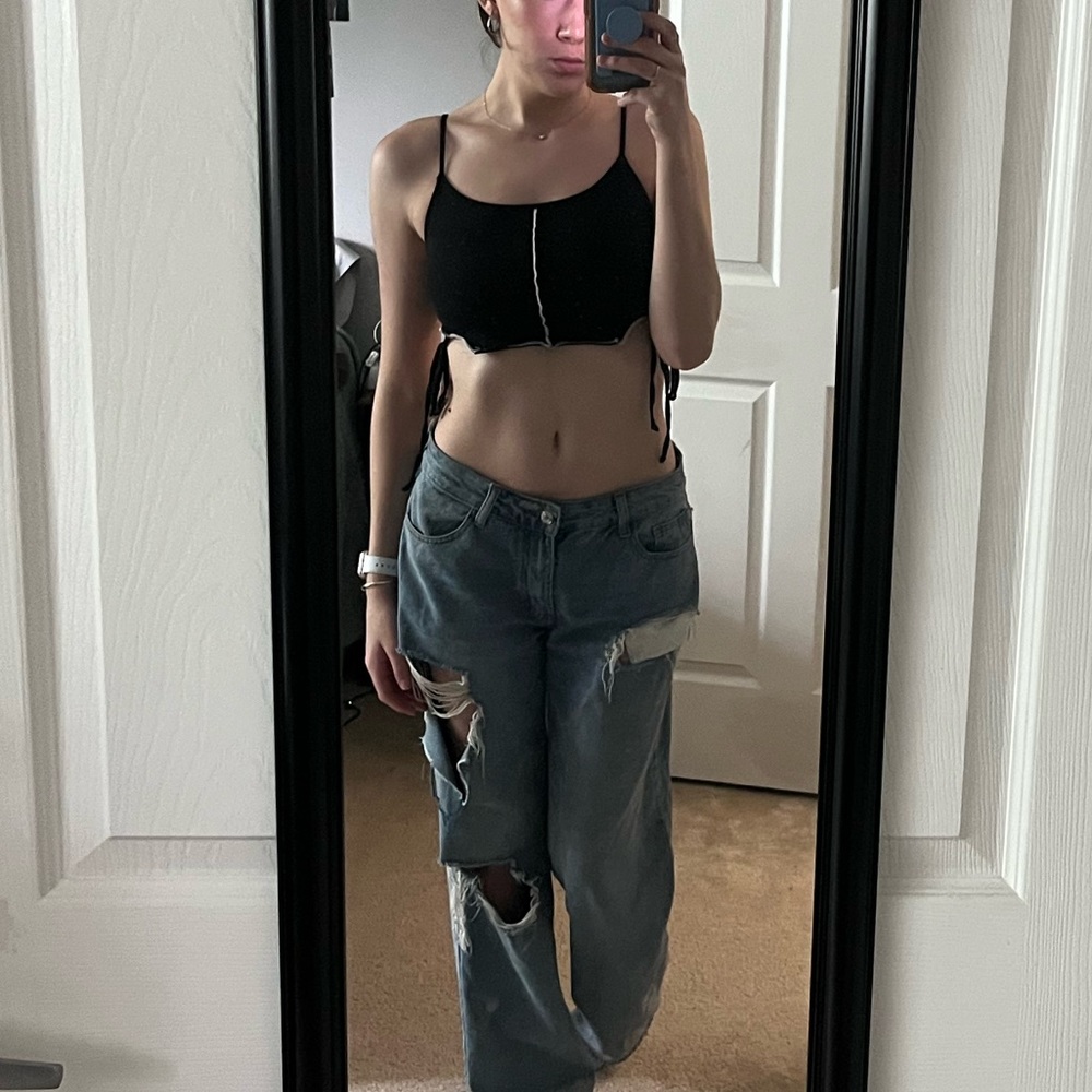 Em & Elle Crop Tank with Side Ties
